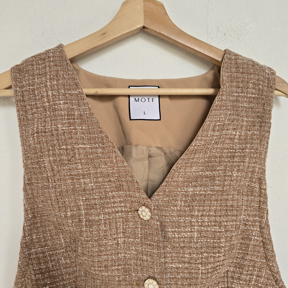 MOTF Tweed Vest & Suit Pants Set Large - Picture 11 of 17